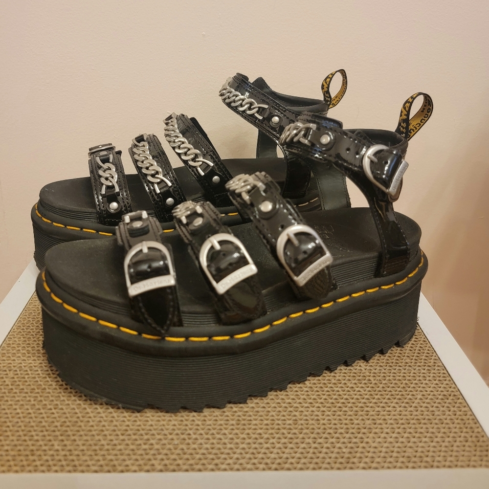 Blaire II Chain Platform Sandal from Dr. Martens